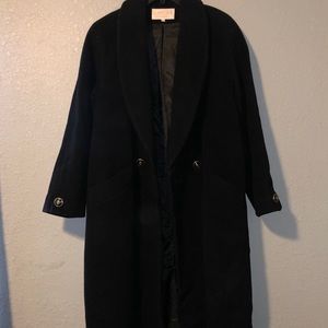 Black Wool Women’s Trench Coat